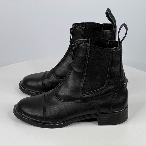 Somerset Boots Paddock English Riding Kids Equestrian Black Faux Leather 12 - Picture 3 of 15